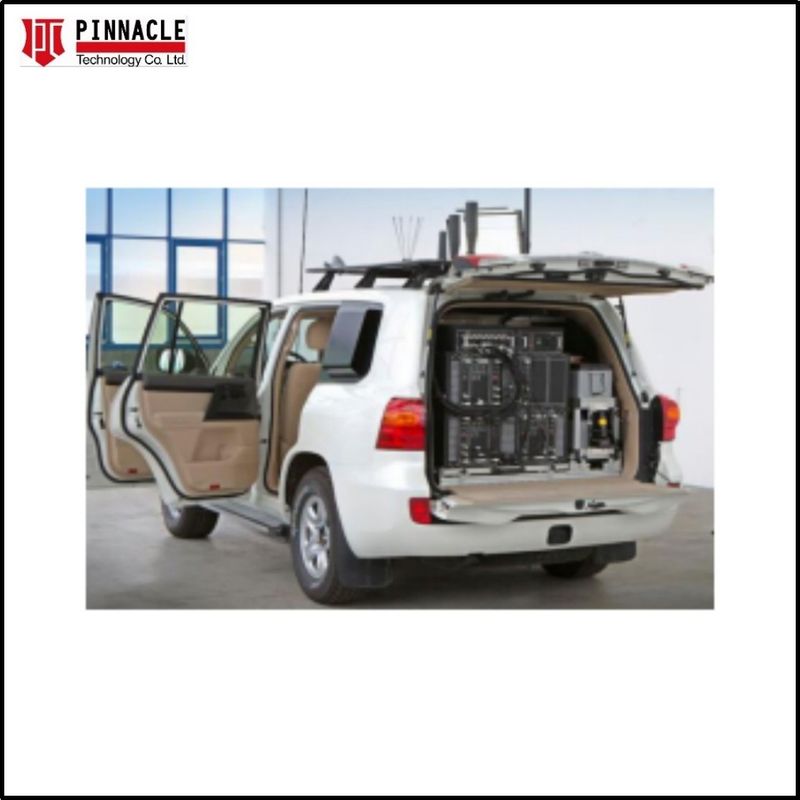 PTC-1300B वाहन पर लगा काफिला बम जैमर जिसकी लंबी जैमिंग रेंज 200 मीटर तक है