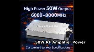 50W ब्रॉडबैंड 400-3000MHZ/2500-6000MHZ/6000-8000MHZ आरएफ एम्पलीफायर मॉड्यूल